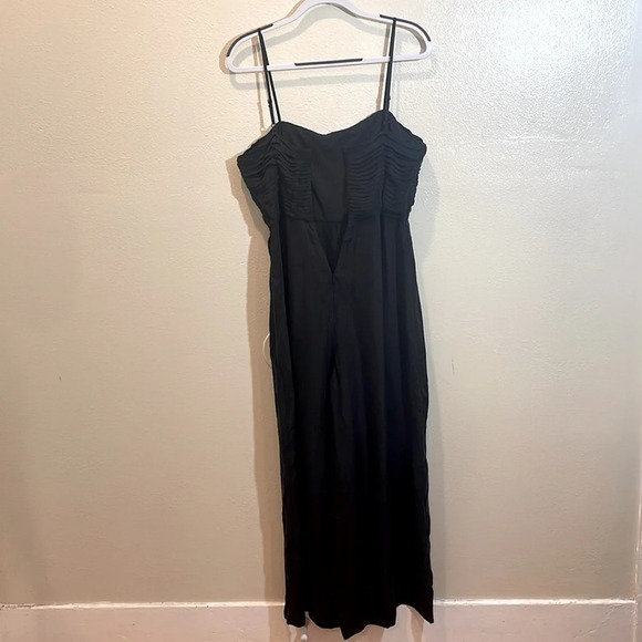 Madewell Ruched Crop Straight-Leg Jumpsuit - Picture 6 of 11